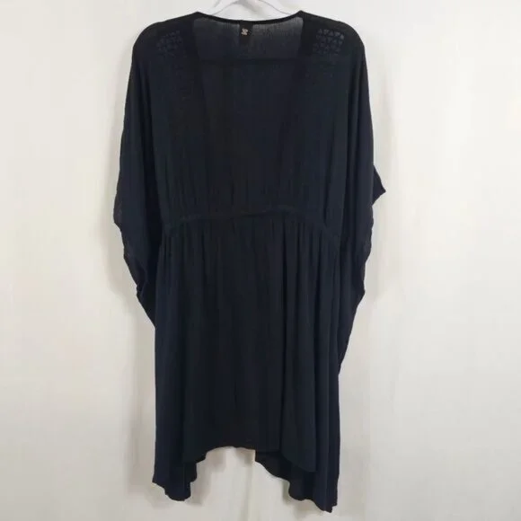 Skye Joy Kimono Cover Up In Black - OS - Picture 8 of 9
